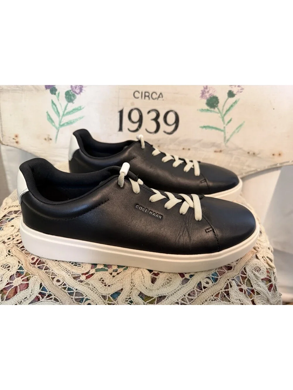 Cole Haan Grand 360 Crosscourt Traveler W26721 Women 10B Black Leather Shoes